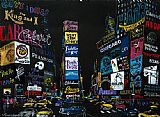 Famous Lights Paintings - The Lights of Broadway
